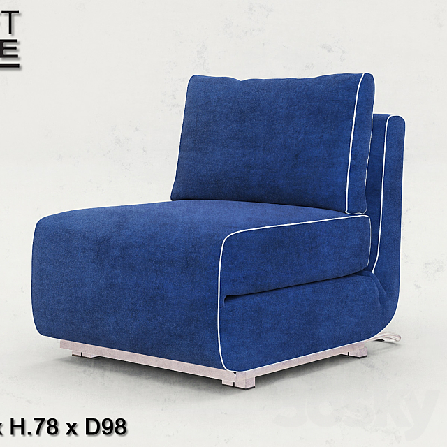 Armchair Softline City single sleep 3DSMax File - thumbnail 1