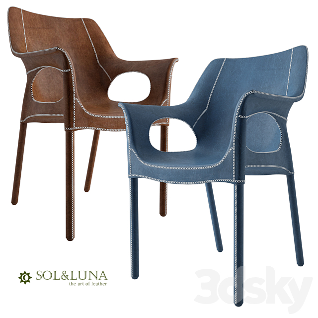 Armchair Sol & Luna Capiata 3DSMax File - thumbnail 1