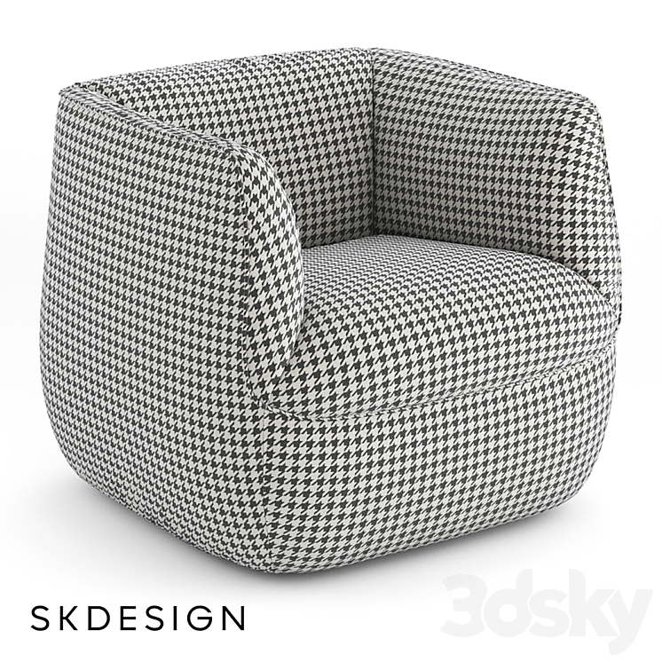 Armchair Spin 3DS Max - thumbnail 1