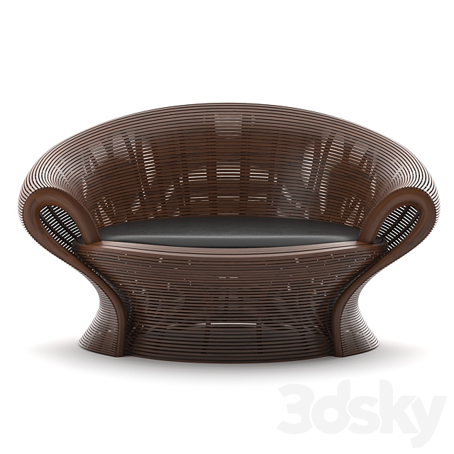 armchair Steam 23 3DS Max Model - thumbnail 2