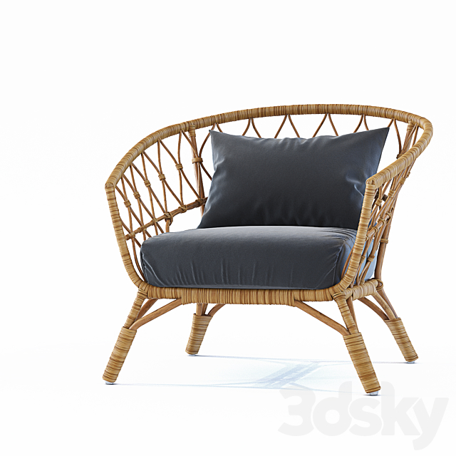 Armchair STOCKHOLM _ Ikea Stockholm 2017 3DSMax File - thumbnail 2