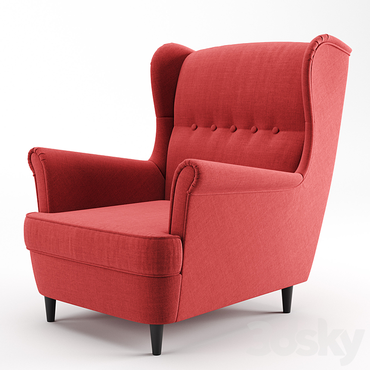 Armchair Strandmon Ikea 3DS Max - thumbnail 1