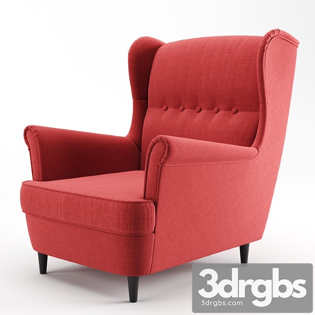 Armchair strandmon ikea 3dsmax Download - thumbnail 1