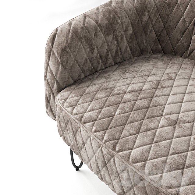 Armchair Strasbourg 3DS Max Model - thumbnail 3