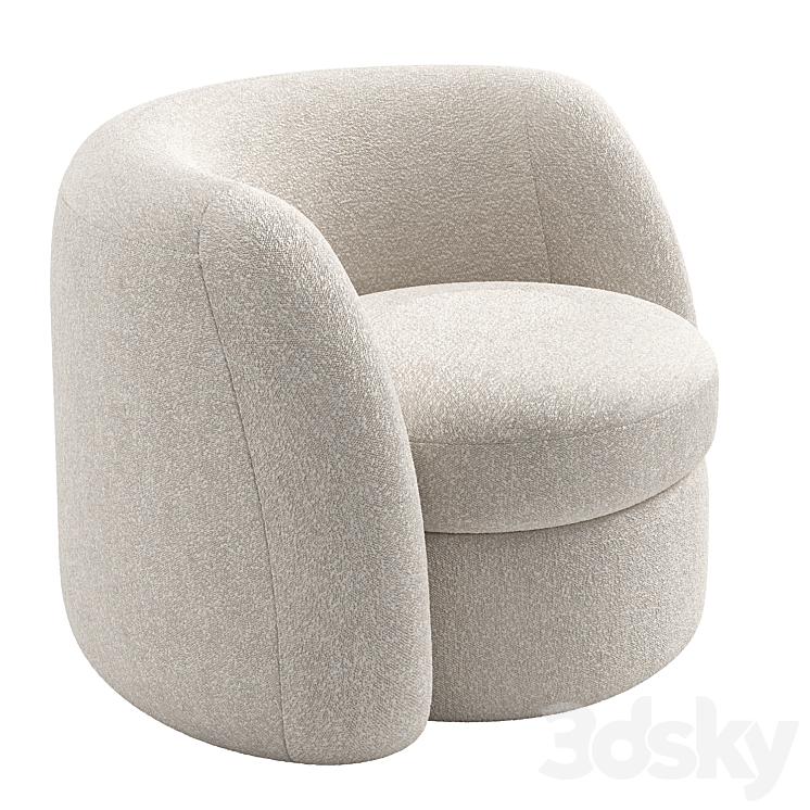 Armchair SYD \/ Christophe Delcourt 3DS Max Model - thumbnail 2