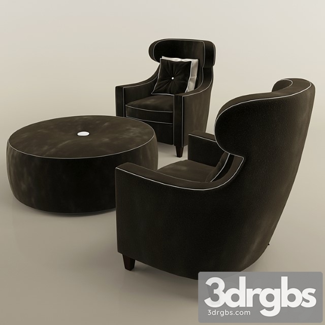 Armchair Table 3dsmax Download - thumbnail 1