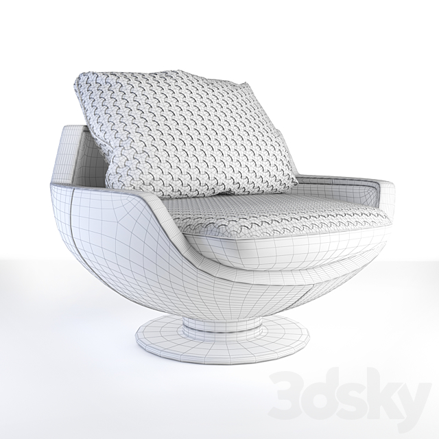 Armchair Tecni nova from the collection of Fortune 2017 3DSMax File - thumbnail 3