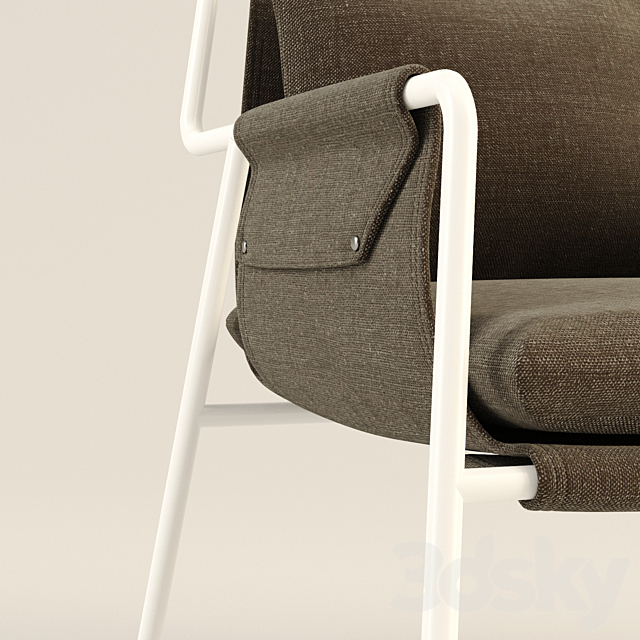 Armchair TERRACE 3DS Max Model - thumbnail 2