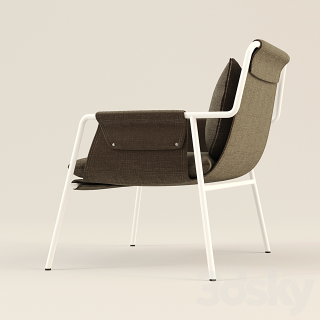 Armchair TERRACE 3DS Max Model - thumbnail 3