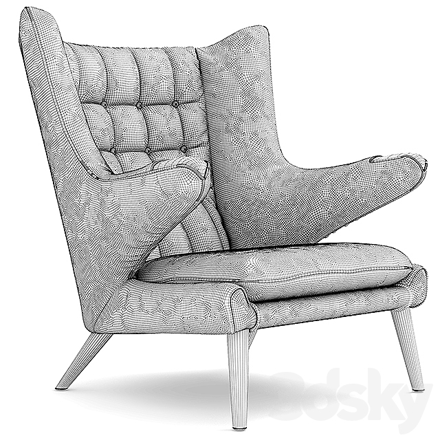 Armchair THE TEDDY BEAR CHAIR PP19 3DSMax File - thumbnail 3