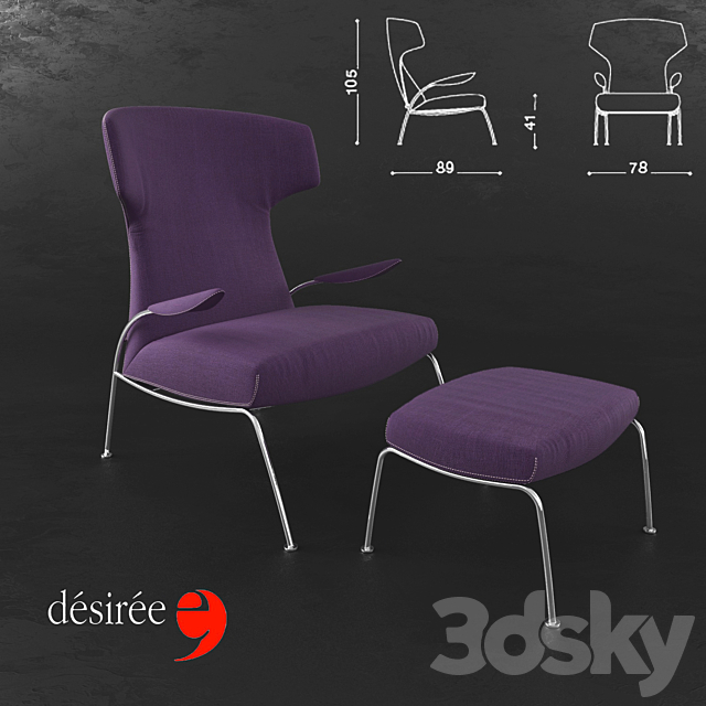 Armchair TIFY 3DSMax File - thumbnail 2