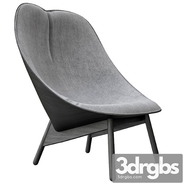 Armchair uchiwa 3dsmax Download - thumbnail 1