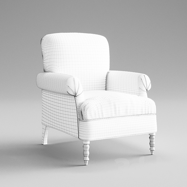 Armchair Vanguard Furniture Vanguard 382 3ds Max - thumbnail 3