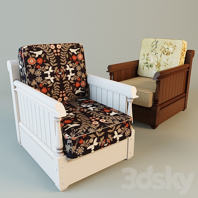 Armchair “Verona 1” 3DSMax File - thumbnail 1