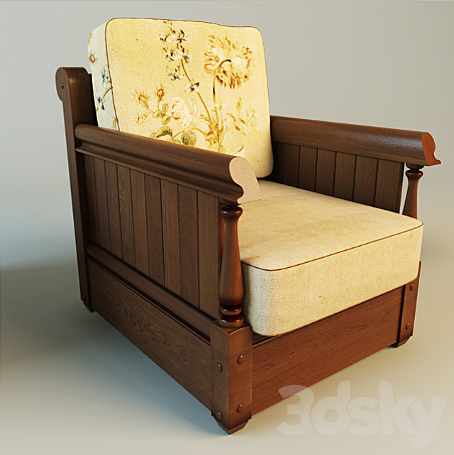 Armchair “Verona 1” 3DSMax File - thumbnail 3