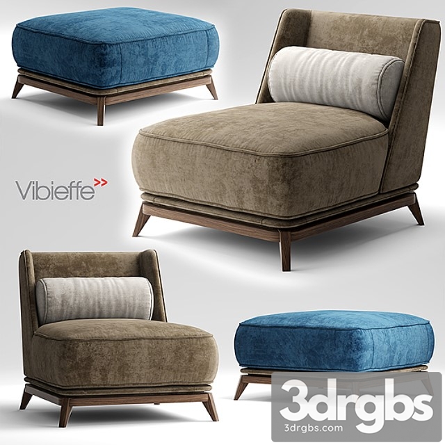 Armchair Vibieffe Opera Armchair 3dsmax Download - thumbnail 1