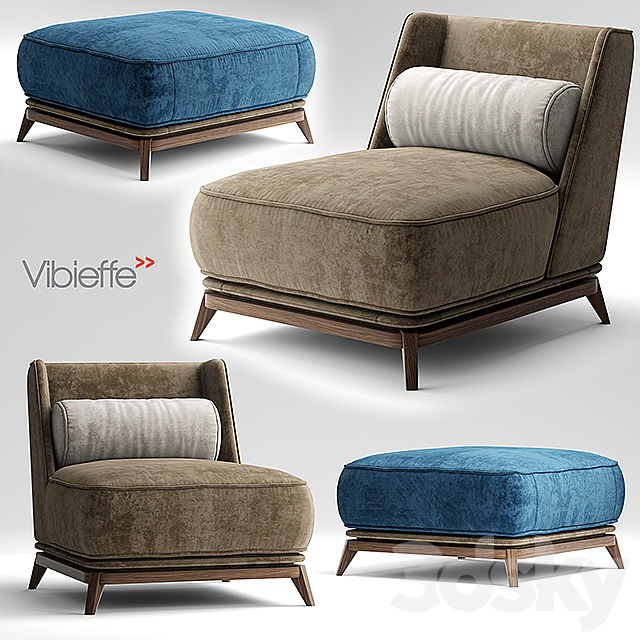 Armchair Vibieffe OPERA Armchair 3DSMax File - thumbnail 1