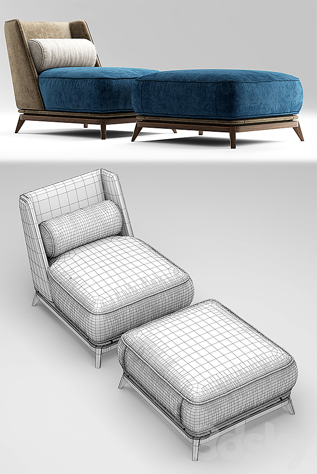 Armchair Vibieffe OPERA Armchair 3DSMax File - thumbnail 3