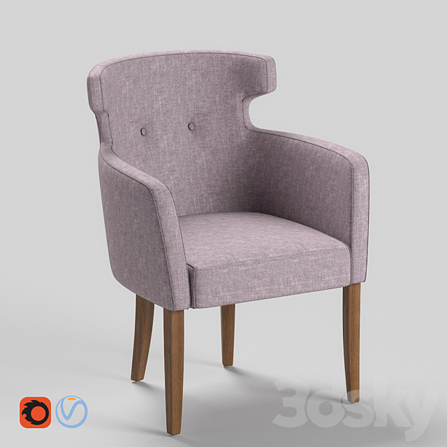 Armchair Vigo 3DSMax File - thumbnail 1