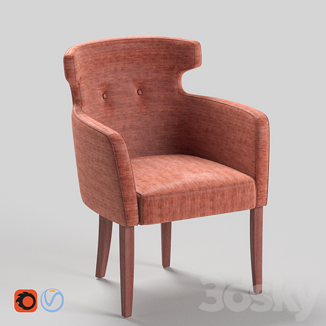 Armchair Vigo 3DSMax File - thumbnail 2