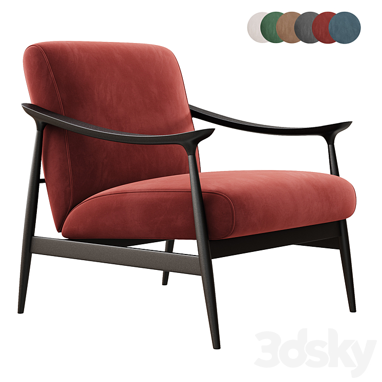 Armchair Vivi factory TOSGONOVA 3DS Max Model - thumbnail 1