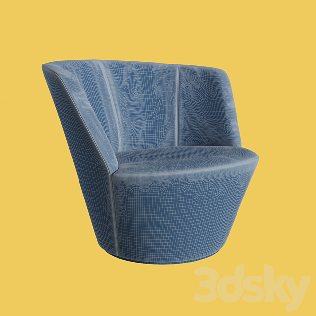 Armchair Walter Knoll Ameo 3DSMax File - thumbnail 2