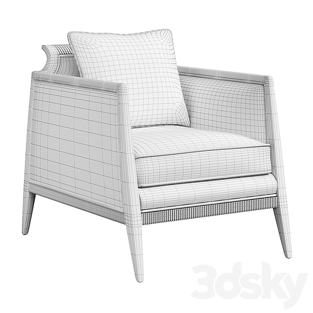 Armchair What’s Your Angle? Caracole 3DS Max Model - thumbnail 2