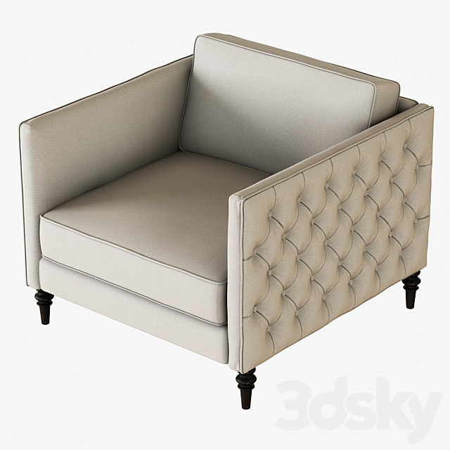 Armchair Winston 3ds Max - thumbnail 2