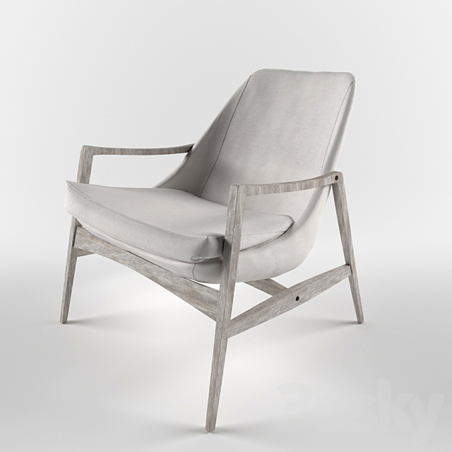 Armchair Wood-Made 3DSMax File - thumbnail 1