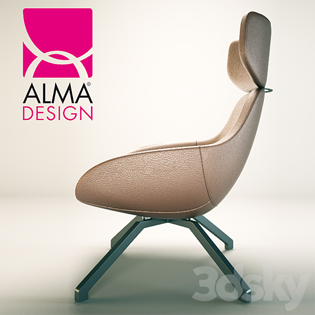 Armchair X 2BIG by ALMA DESIGN 3DSMax File - thumbnail 2