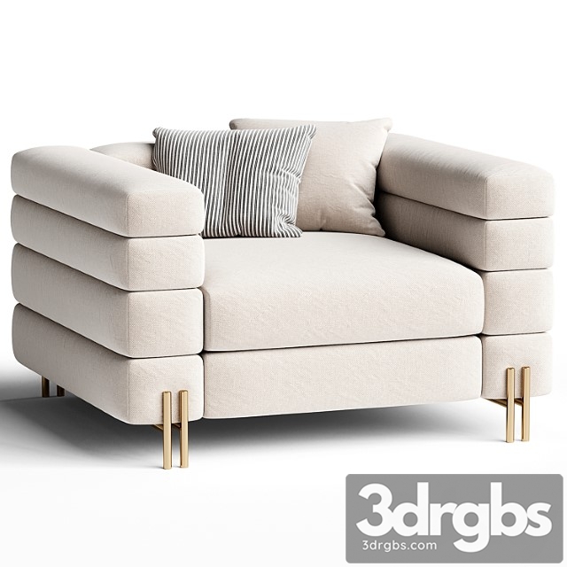 Armchair york 3dsmax Download - thumbnail 1