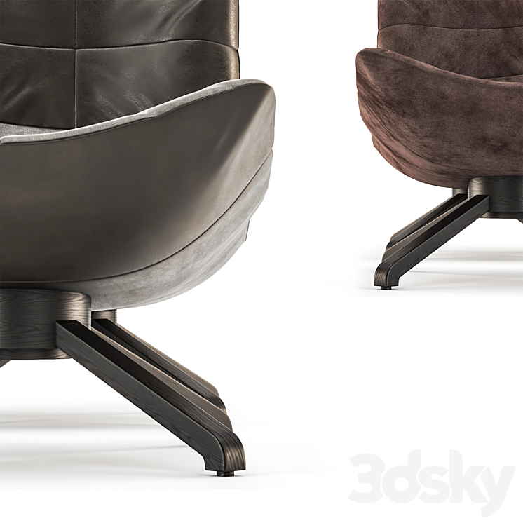 armchair_03 3DS Max - thumbnail 2