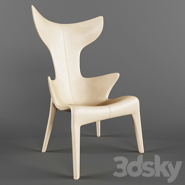 Armchair_Lou_Read_Driade 3DS Max Model - thumbnail 2