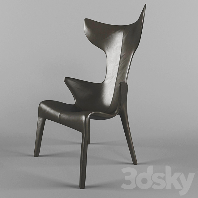 Armchair_Lou_Read_Driade 3DS Max Model - thumbnail 3