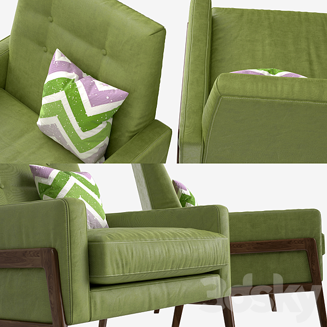 Armchair_Made_Cecil 3ds Max - thumbnail 2