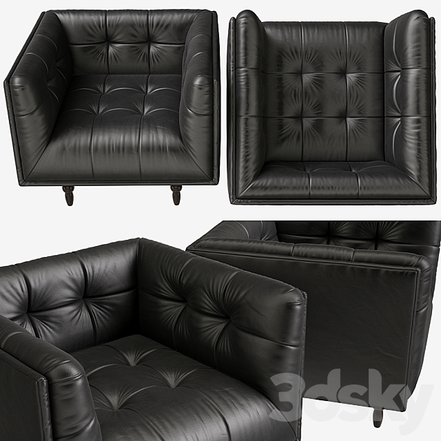 Armchair_Made_Connor 3DS Max Model - thumbnail 2