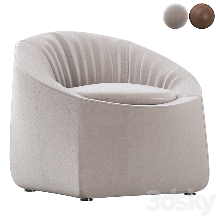 Armchair_Minotti_CAPRI 3DS Max Model - thumbnail 1