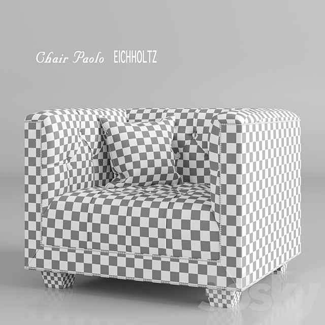 Armchair_Paolo_EICHHOLTZ 3DS Max Model - thumbnail 2