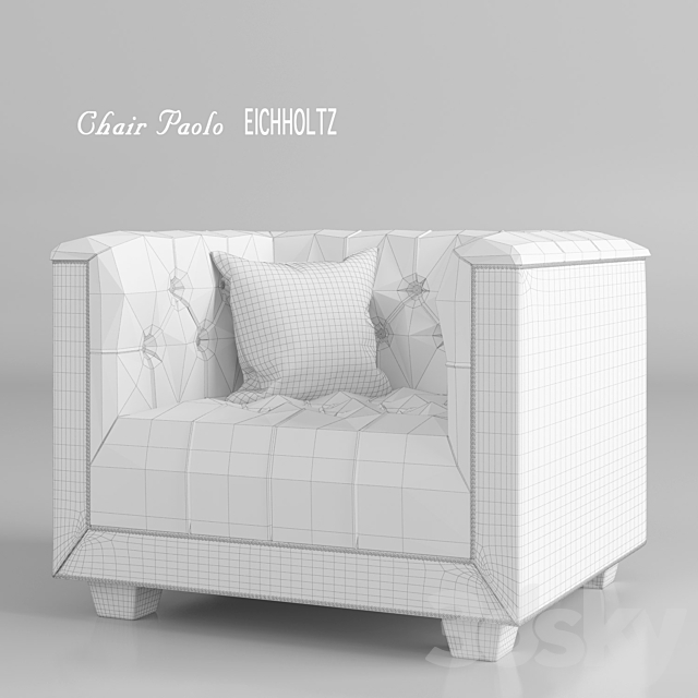 Armchair_Paolo_EICHHOLTZ 3DS Max Model - thumbnail 3