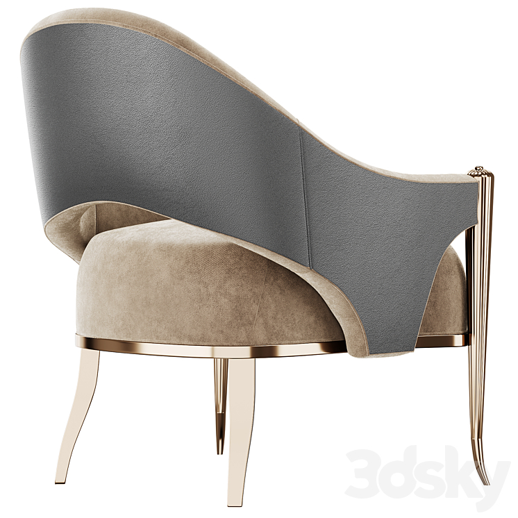 ARMCHAIR_PRETTY_LITTLE_THING 3DS Max Model - thumbnail 2