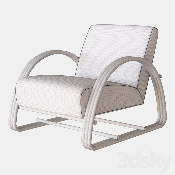 armchairbasqueeichholtz 3DS Max - thumbnail 2