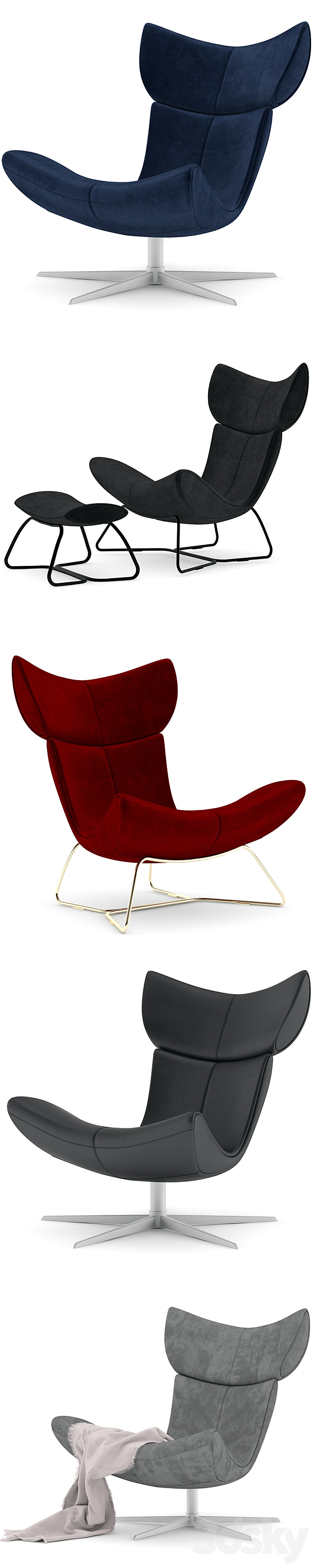 Armchairs BoConcept IMOLA 3ds Max - thumbnail 3