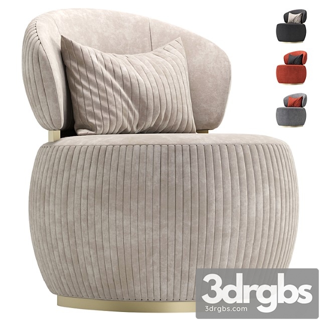 Armchairs bon ton 3dsmax Download - thumbnail 1