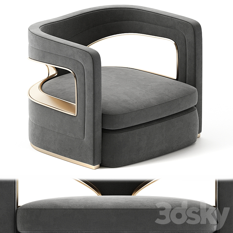 ARMCHAIRS – Elledue Arredamenti 3DS Max - thumbnail 1