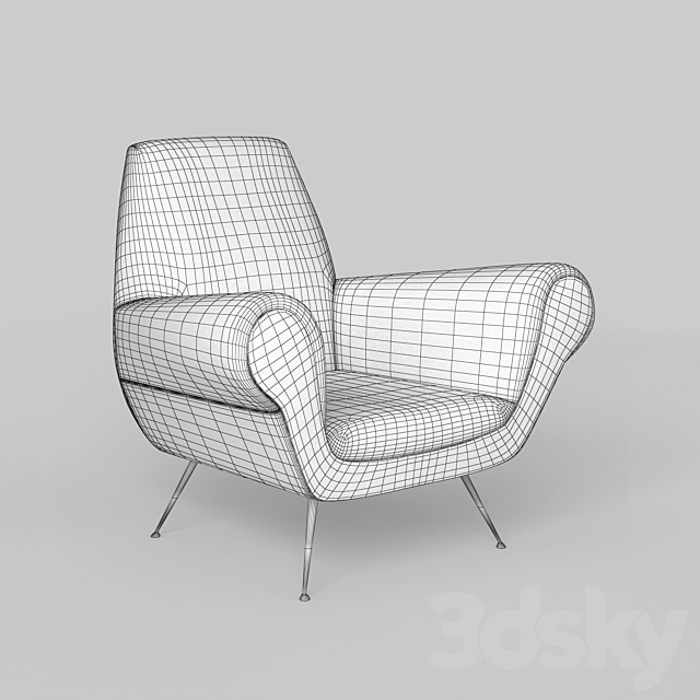 Armchairs Gigi Radice By Minotti 3ds Max - thumbnail 3