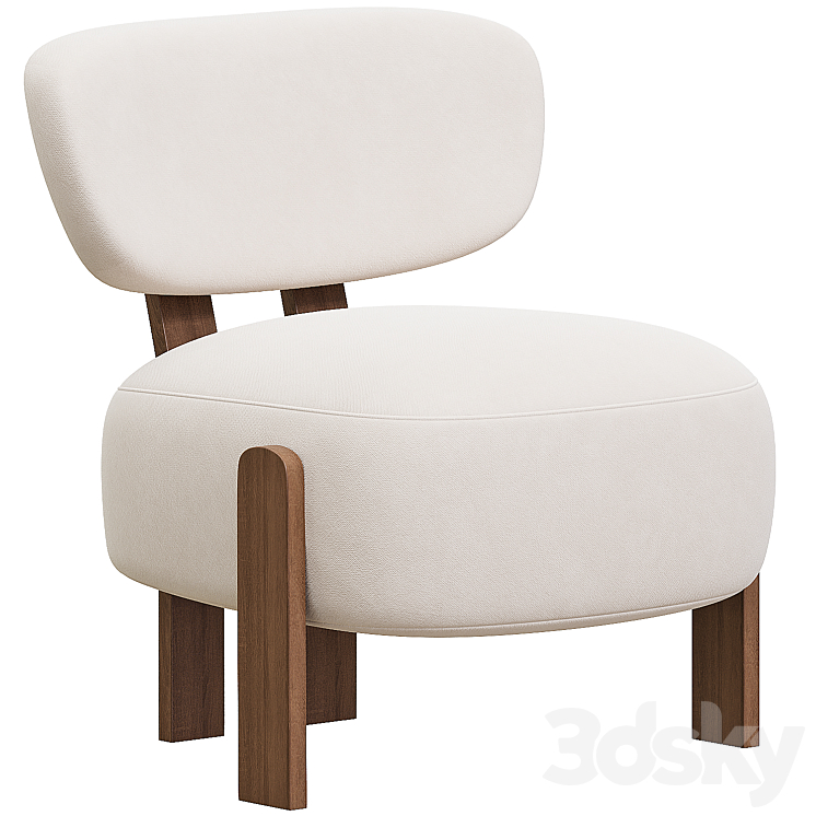 ARMCHAIRS PERRY 3DS Max Model - thumbnail 3