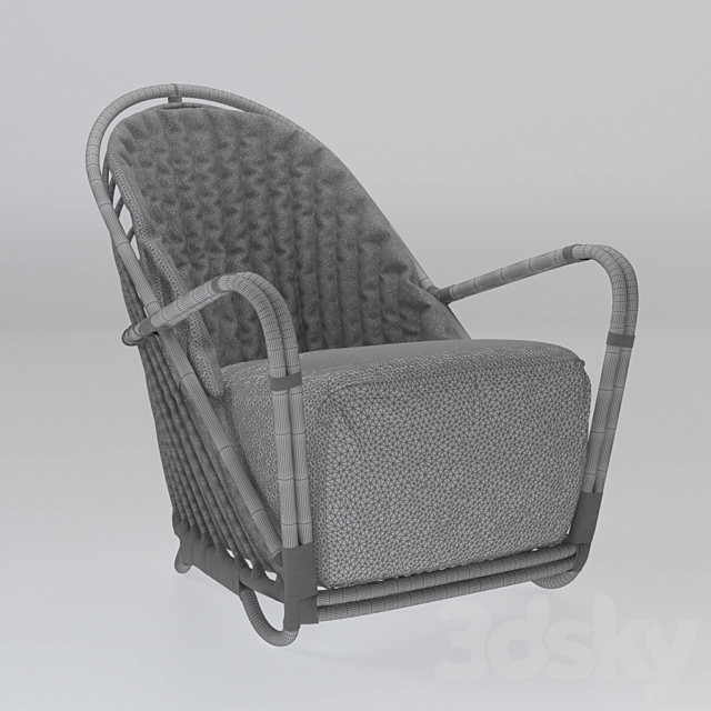 Arne Jacobsen Sika Design – Charlottenborg Lounge Chair (for reloading) 3DSMax File - thumbnail 3