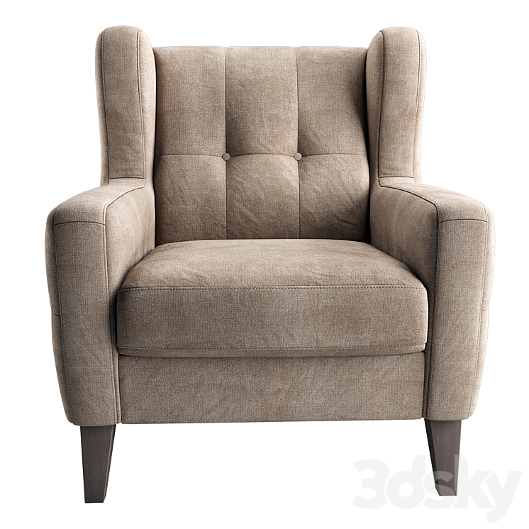 Arno Armchair 3DS Max - thumbnail 2