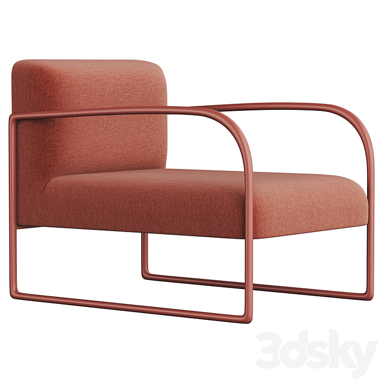 Arper Arcos Armchair 3DS Max Model - thumbnail 1