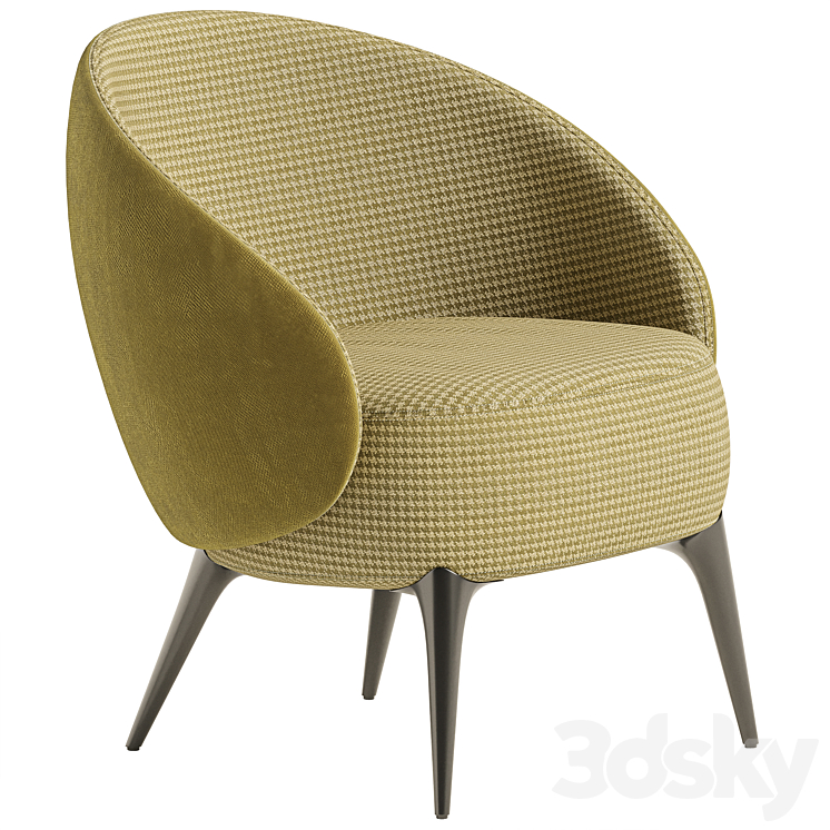 ART NOVA – HELEN ARMCHAIR 3DS Max - thumbnail 1